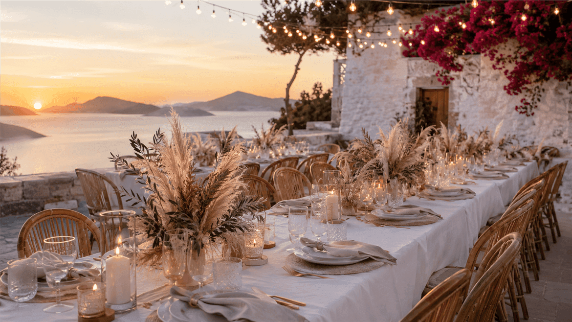 Çeşme ve Alaçatı Düğün Catering Rehberi: Açık Hava Davetleri